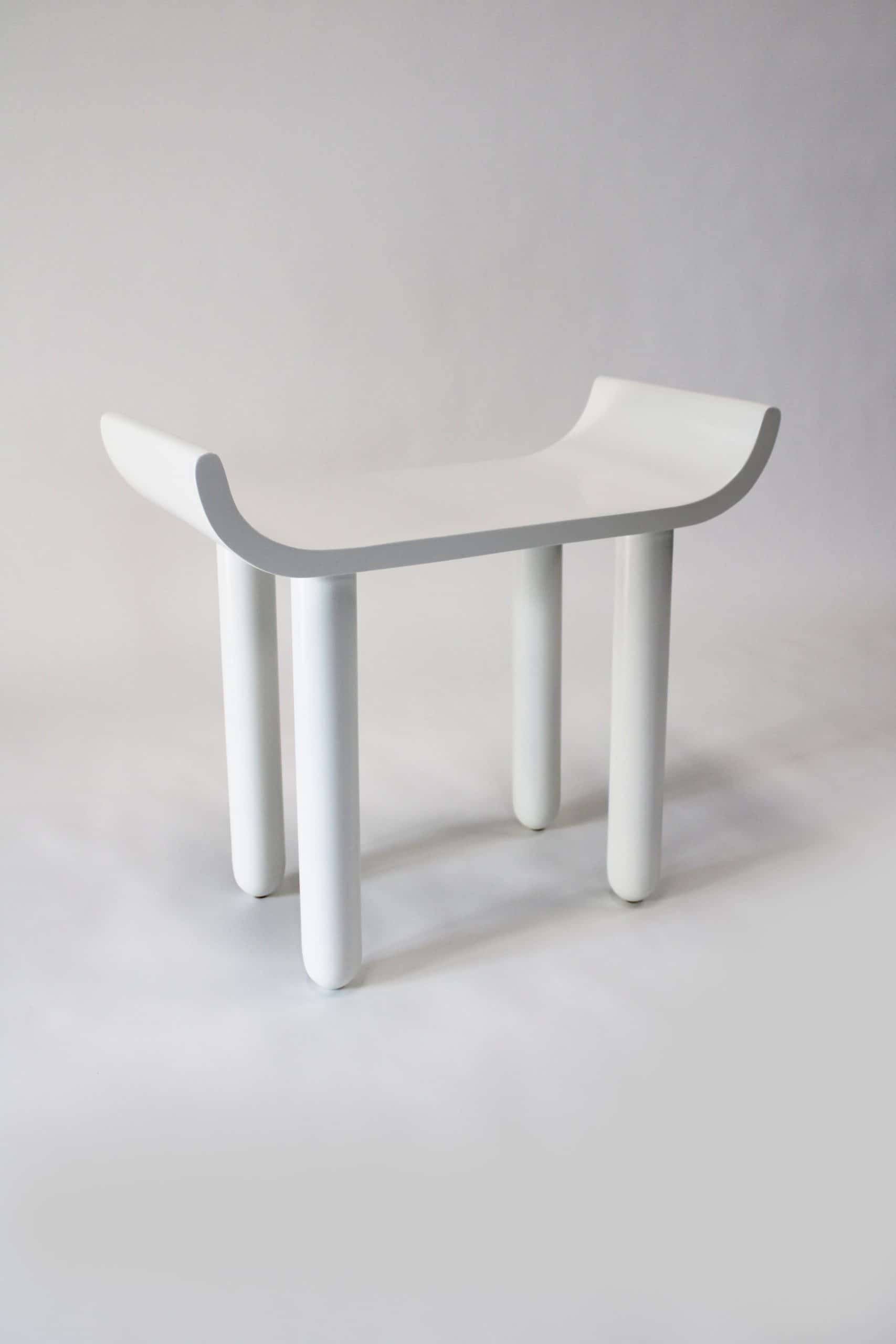 Binome_Tabouret Sledge blanc-1
