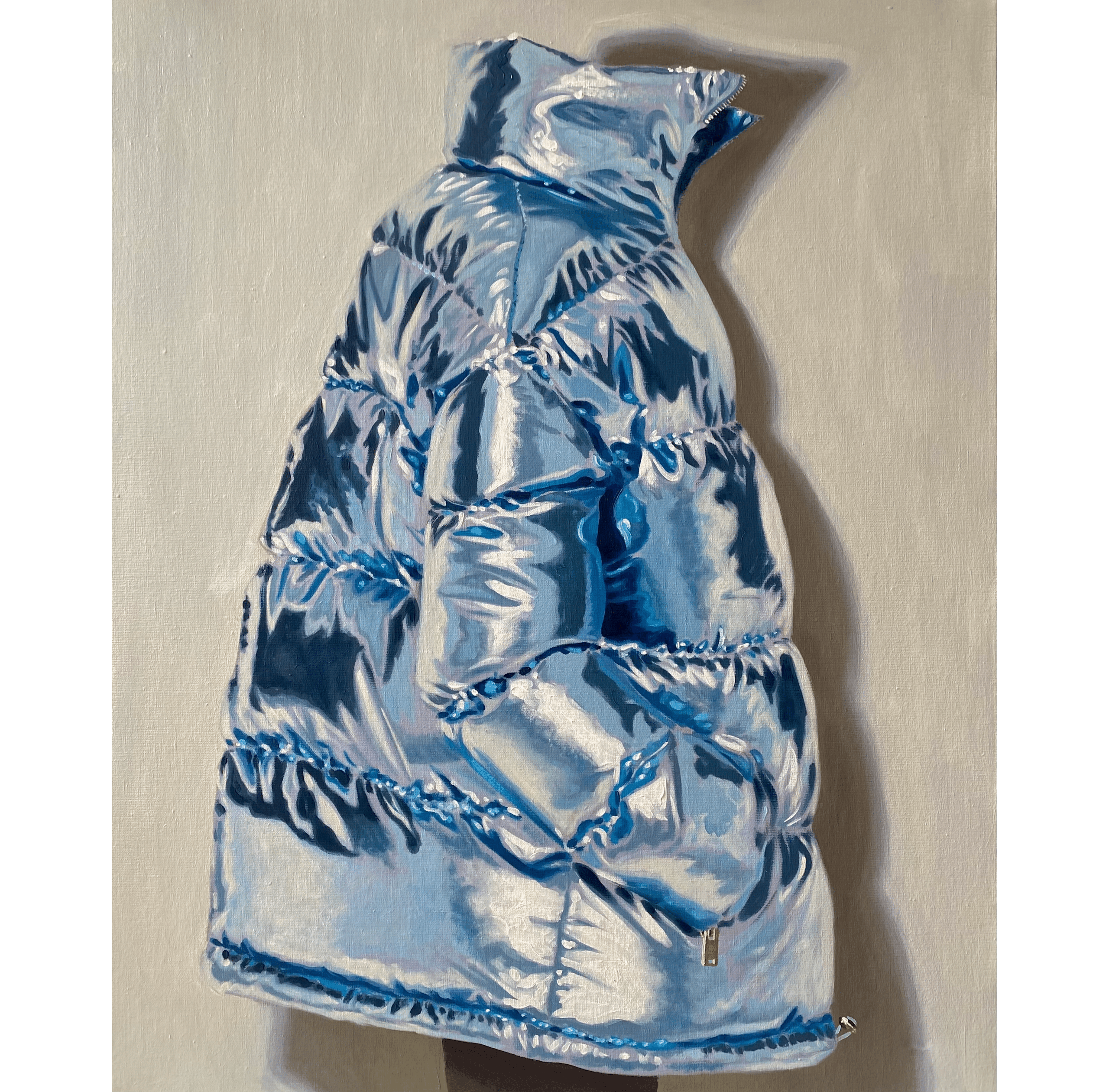 OlivierLepront_DoudouneBleuClair_2023_peinture_100x80cm_SelectionPrivateChoice2023